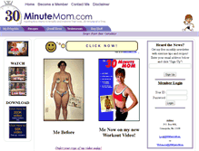 Tablet Screenshot of 30minutemom.com